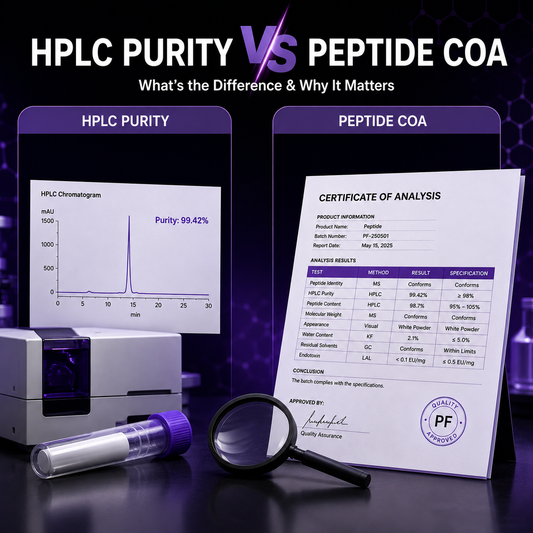 HPLC Purity VS Peptide COA
