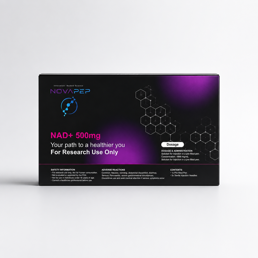 NAD+ (Oxidised Nicotinamide Adenine Dinucleotide) — 500 mg